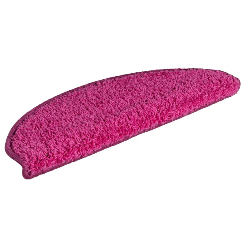 Load image into Gallery viewer, Vidaxl trapmatten 15 st 65x21x4 cm roze halfrond groot