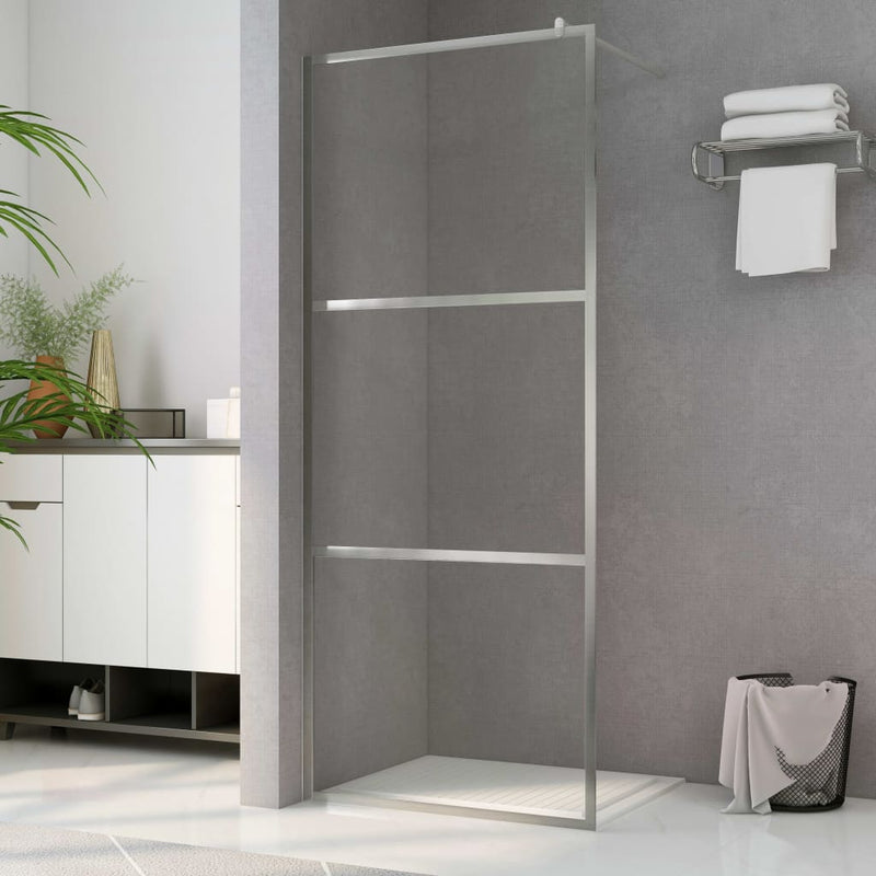 Load image into Gallery viewer, VidaXL Inloopdouchewand transparant 140x195 cm ESG-glas
