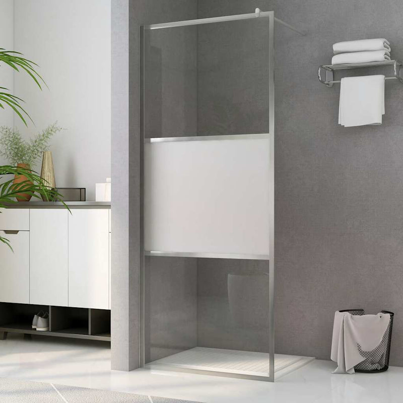 Load image into Gallery viewer, Vidaxl inloopdouchewand halfmat 80x195 cm esg-glas