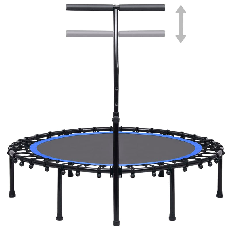 Load image into Gallery viewer, VidaXL Fitnesstrampoline met handgreep 122 cm
