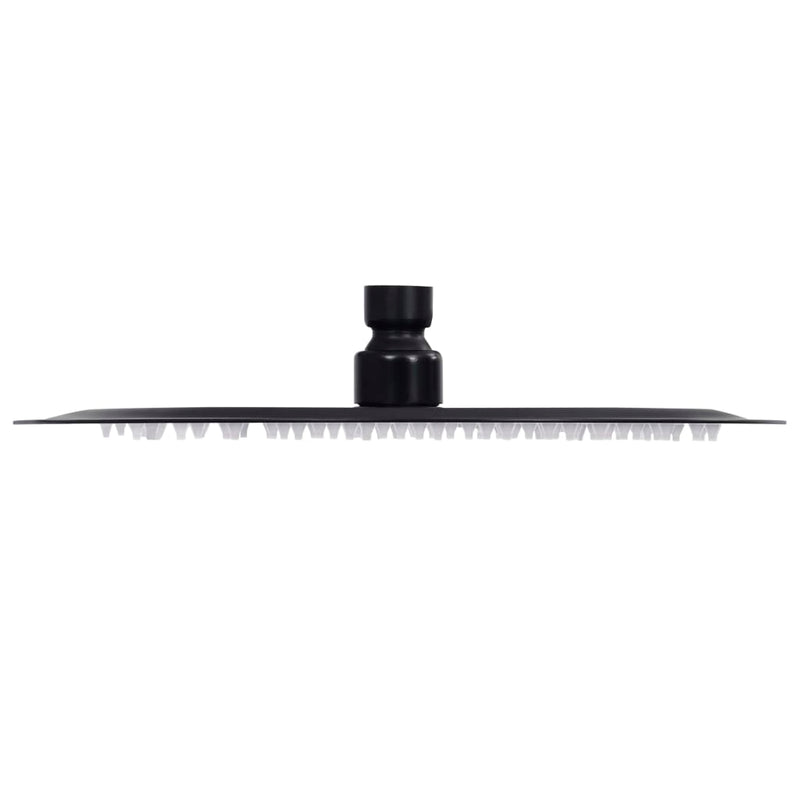 Load image into Gallery viewer, Vidaxl regendouchekop rond 25 cm roestvrij staal zwart