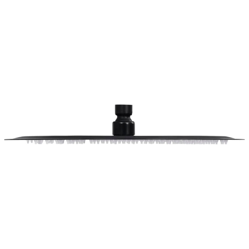 Load image into Gallery viewer, Vidaxl regendouchekop rond 30 cm roestvrij staal zwart