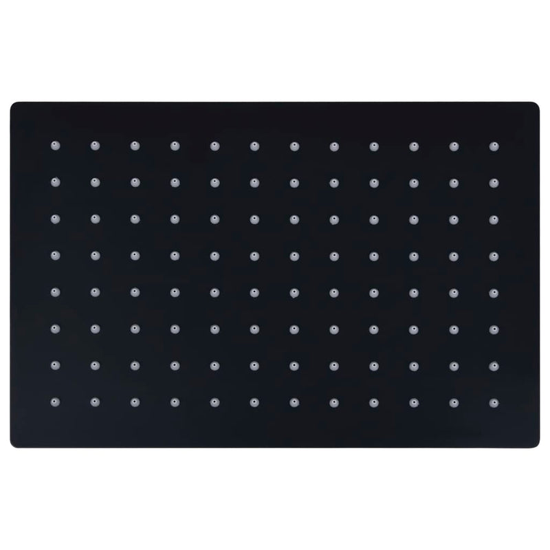 Load image into Gallery viewer, Vidaxl regendouchekop rechthoekig 30x20 cm roestvrij staal zwart