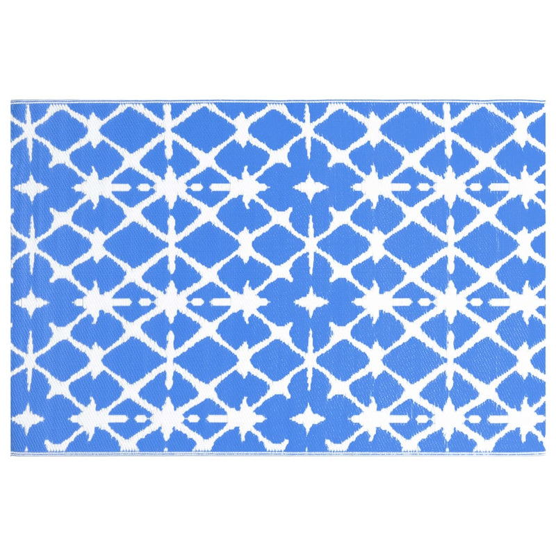 Load image into Gallery viewer, Vidaxl buitenkleed arakil 190x290 cm pp blauw en wit