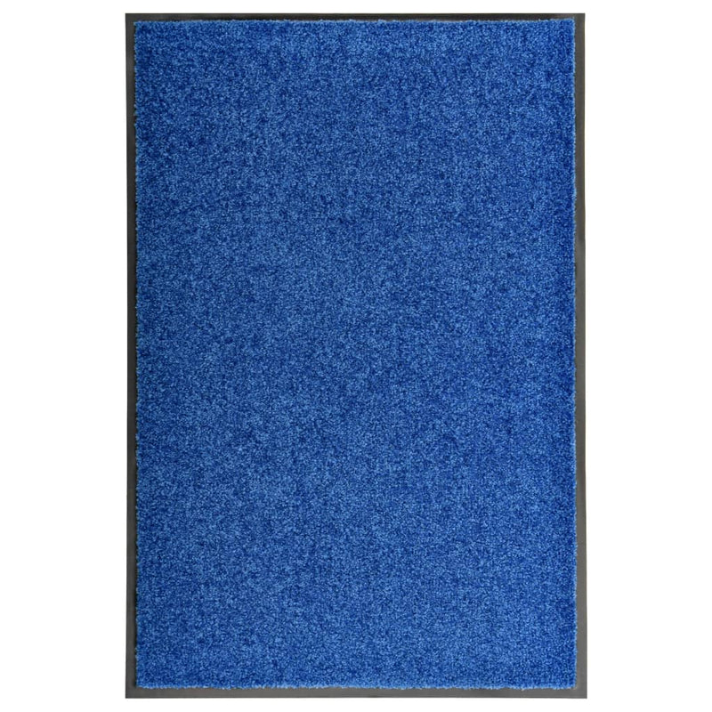 Load image into Gallery viewer, Vidaxl deurmat wasbaar 60x90 cm blauw