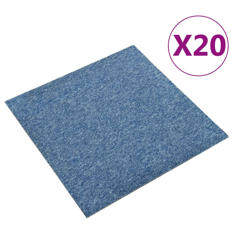 Load image into Gallery viewer, Vidaxl tapijttegels 20 st 5 m² 50x50 cm blauw