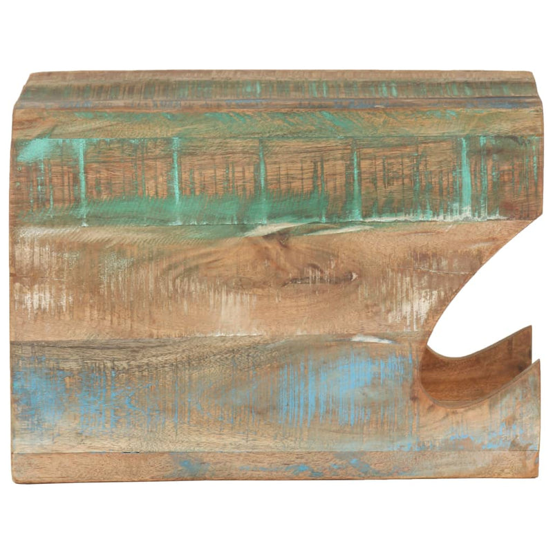 Afbeelding laden in galerijviewer, Vidaxl wandfietsenrek 35x25x25 cm massief gerecycled hout