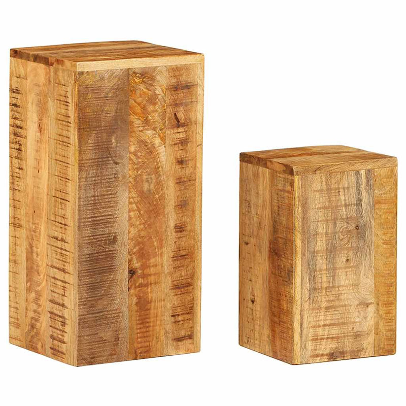 Load image into Gallery viewer, Vidaxl plantenstandaards 2 st massief mangohout