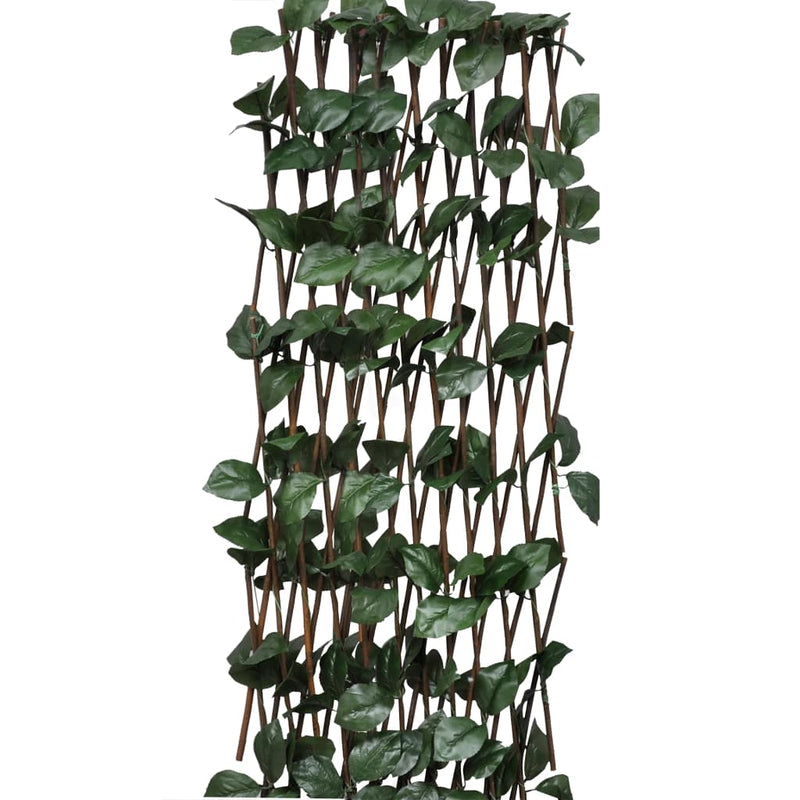 Load image into Gallery viewer, Vidaxl trellissen 5 st met kunstbladeren 180x60 cm wilgenhout