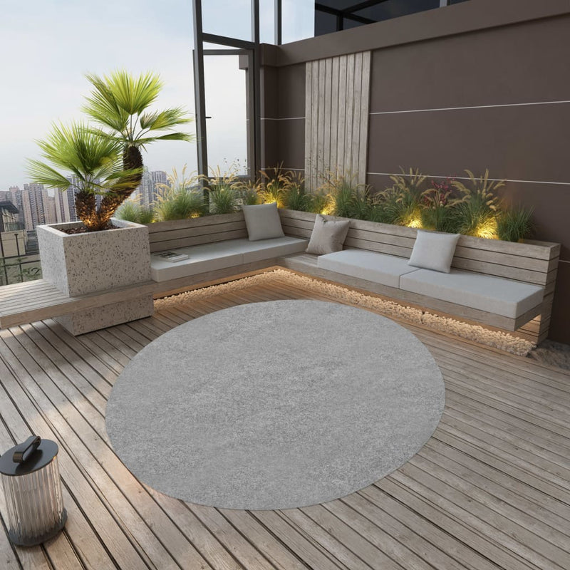 Load image into Gallery viewer, Vidaxl kunstgras met noppen rond 170 cm grijs