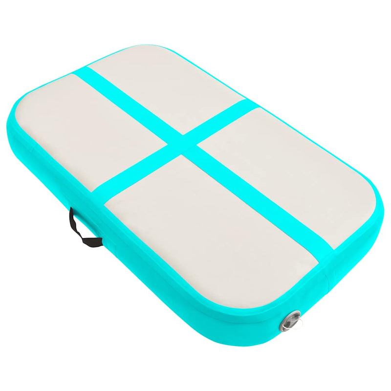 Load image into Gallery viewer, Vidaxl gymnastiekmat met pomp opblaasbaar 60x100x20 cm pvc groen
