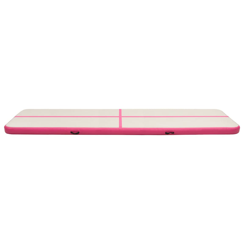 Load image into Gallery viewer, Vidaxl gymnastiekmat met pomp opblaasbaar 800x100x15 cm pvc roze