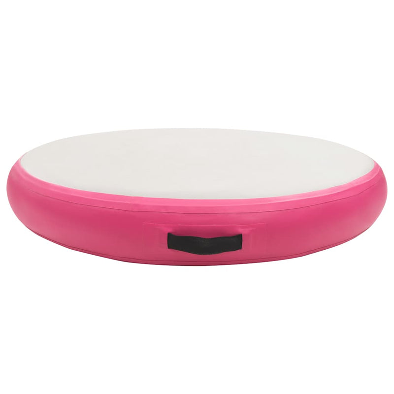 Load image into Gallery viewer, Vidaxl gymnastiekmat met pomp opblaasbaar 100x100x15 cm pvc roze