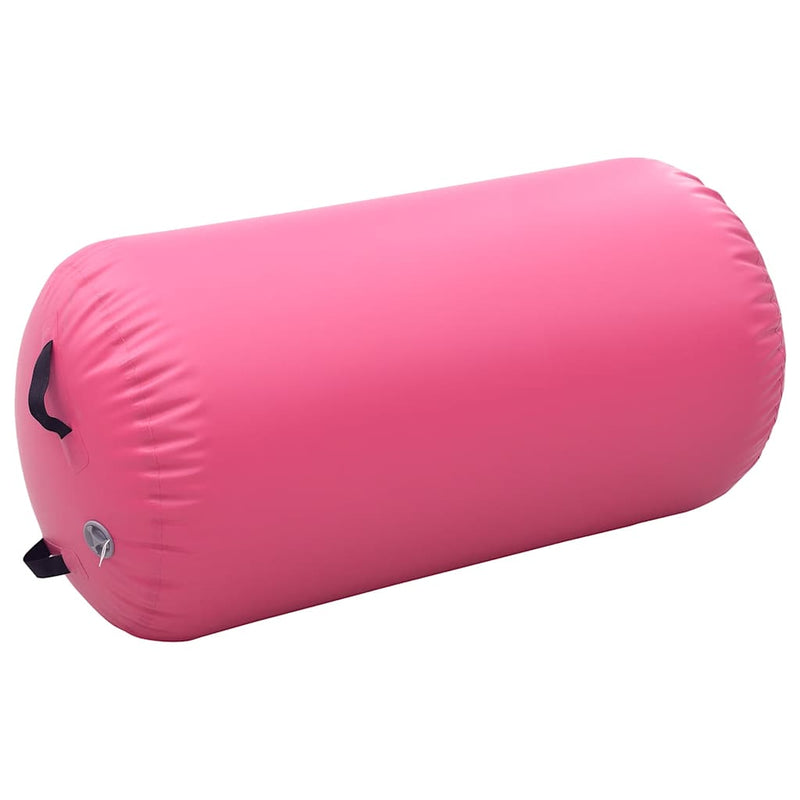 Load image into Gallery viewer, Vidaxl gymnastiekrol met pomp opblaasbaar 120x90 cm pvc roze