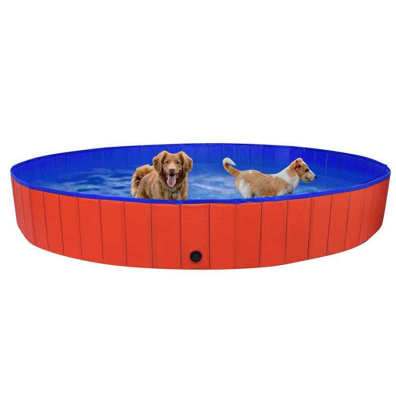 Load image into Gallery viewer, Vidaxl hondenzwembad inklapbaar 300x40 cm pvc rood