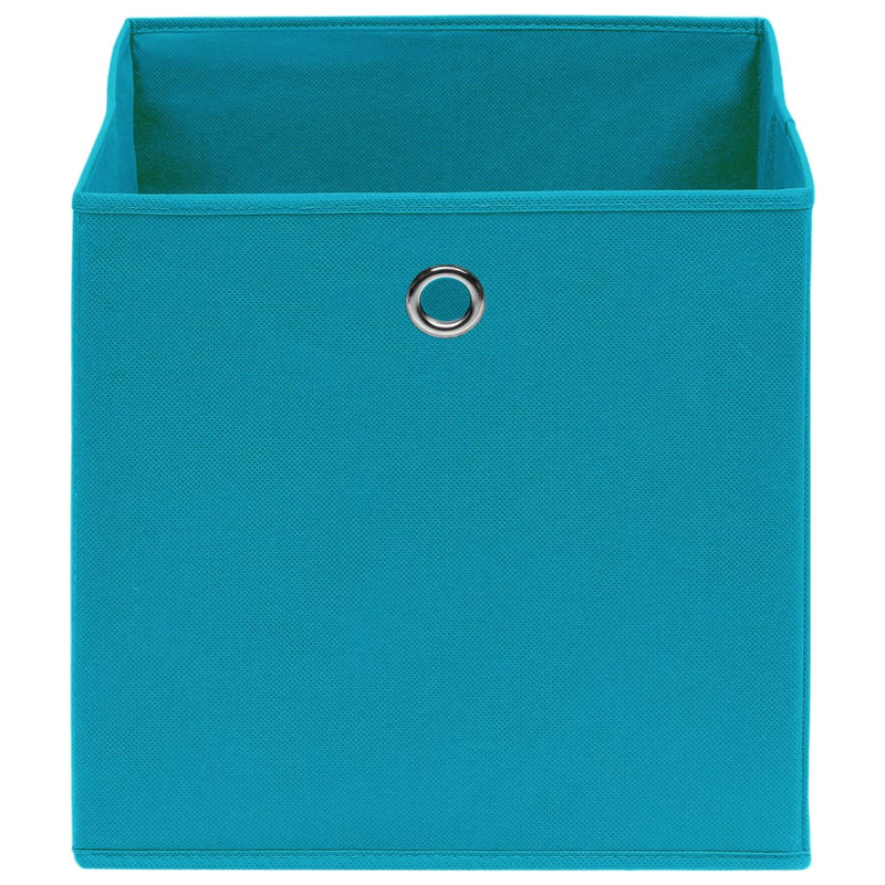 Load image into Gallery viewer, Vidaxl opbergboxen 4 st 28x28x28 cm nonwoven stof babyblauw