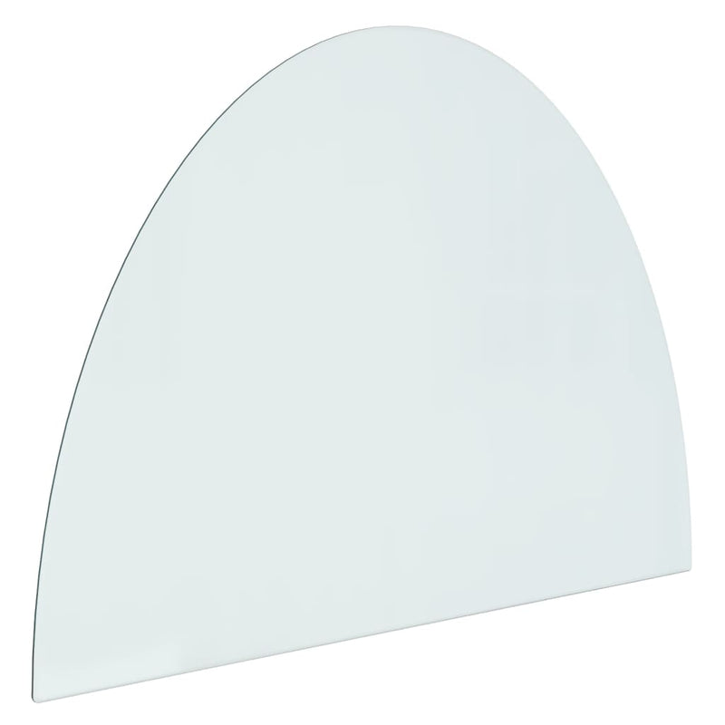 Load image into Gallery viewer, Vidaxl glasplaat voor open haard half rond 800x600 mm