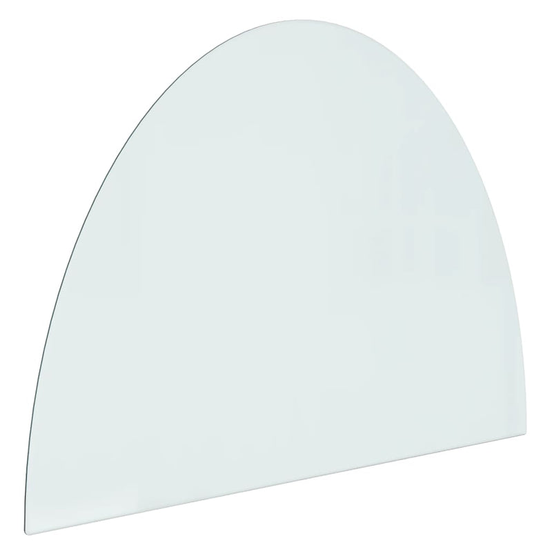 Load image into Gallery viewer, Vidaxl glasplaat voor openhaard half rond 800x600 mm