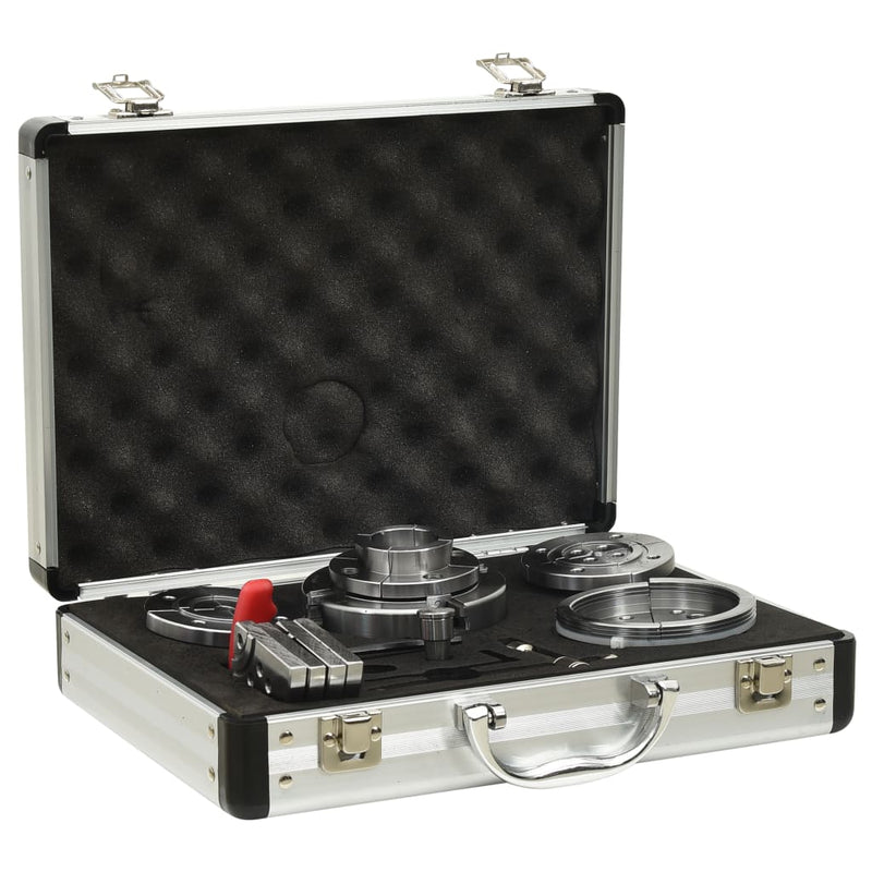 Load image into Gallery viewer, Vidaxl houtklauwplatenset voor 3,75 inch zelfcentrerend staal