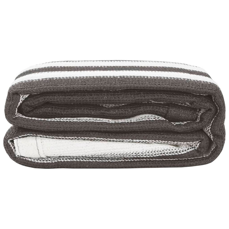 Load image into Gallery viewer, Vidaxl tenttapijt 250x450 cm antracietkleurig en wit