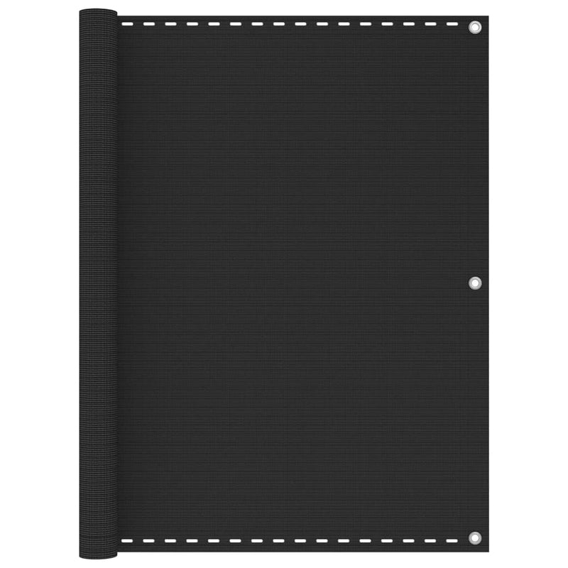 Load image into Gallery viewer, Vidaxl balkonscherm 120x600 cm hdpe antracietkleurig