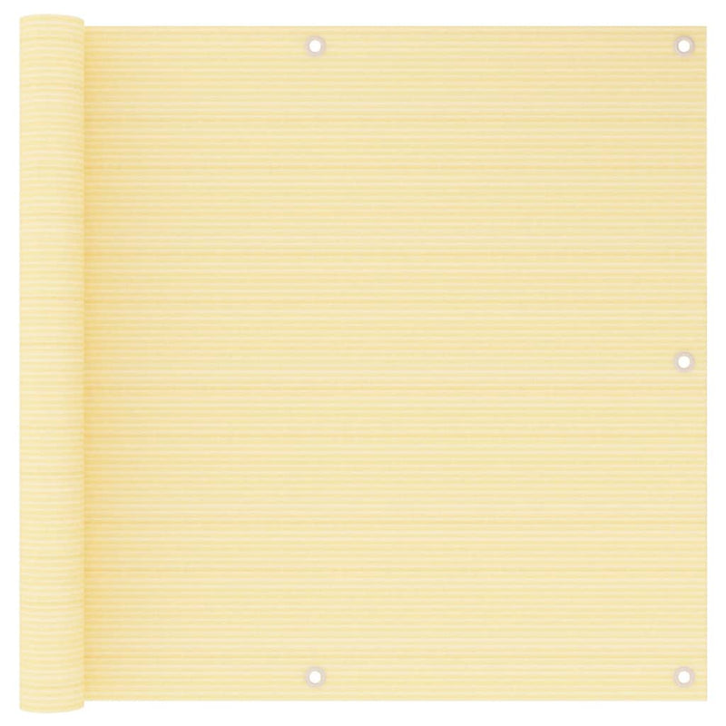 Load image into Gallery viewer, Vidaxl balkonscherm 90x500 cm hdpe beige