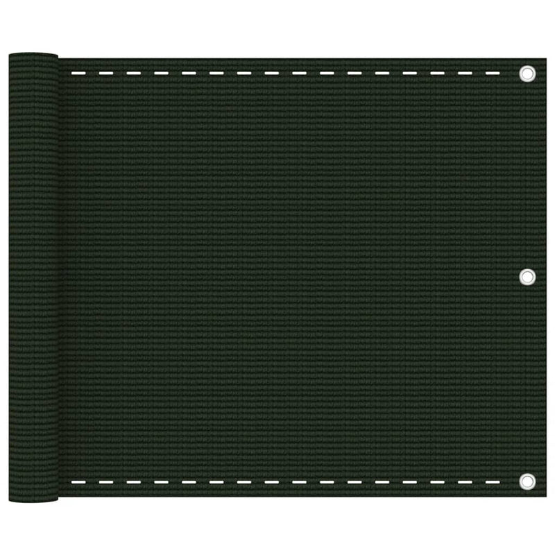 Load image into Gallery viewer, Vidaxl balkonscherm 75x300 cm hdpe donkergroen
