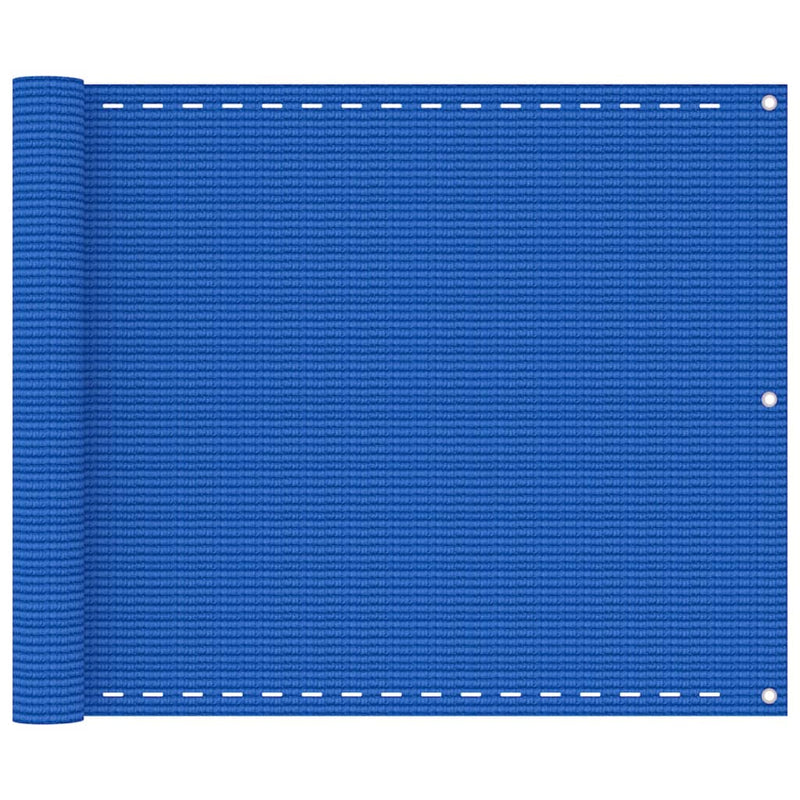 Load image into Gallery viewer, Vidaxl balkonscherm 75x500 cm hdpe blauw