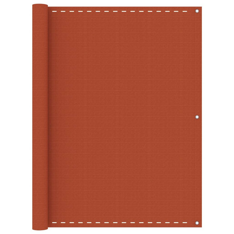 Load image into Gallery viewer, Vidaxl balkonscherm 120x600 cm hdpe oranje
