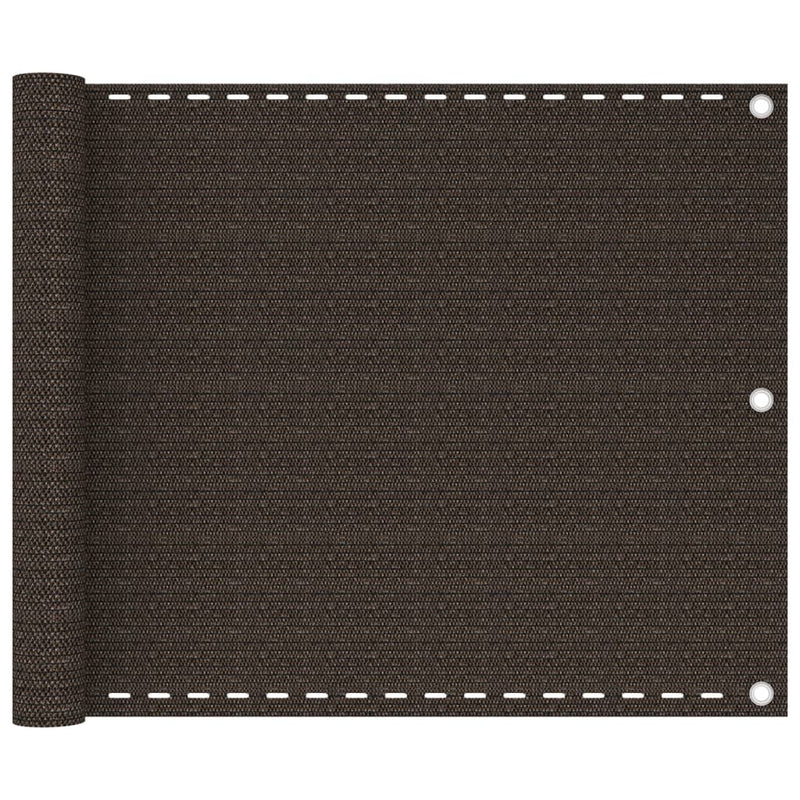 Load image into Gallery viewer, VidaXL Balkonscherm 75x500 cm HDPE bruin