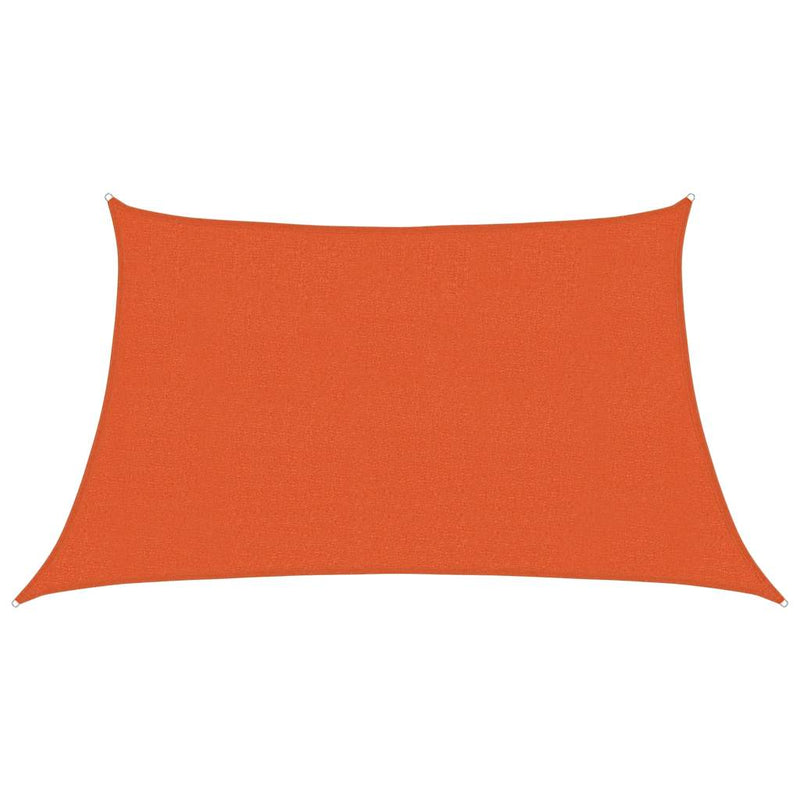 Afbeelding laden in galerijviewer, Vidaxl zonnezeil 160 g m² trapezium 3 4x2 m hdpe oranje