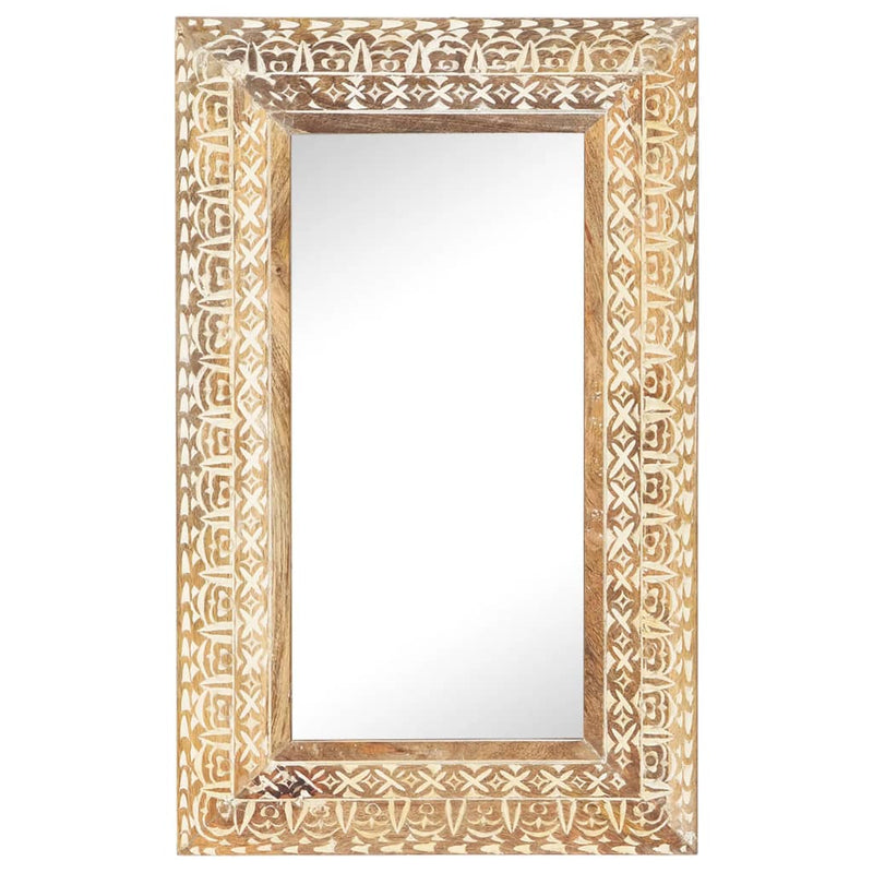 Load image into Gallery viewer, Vidaxl spiegel handgesneden 80x50x2,6 cm massief mangohout