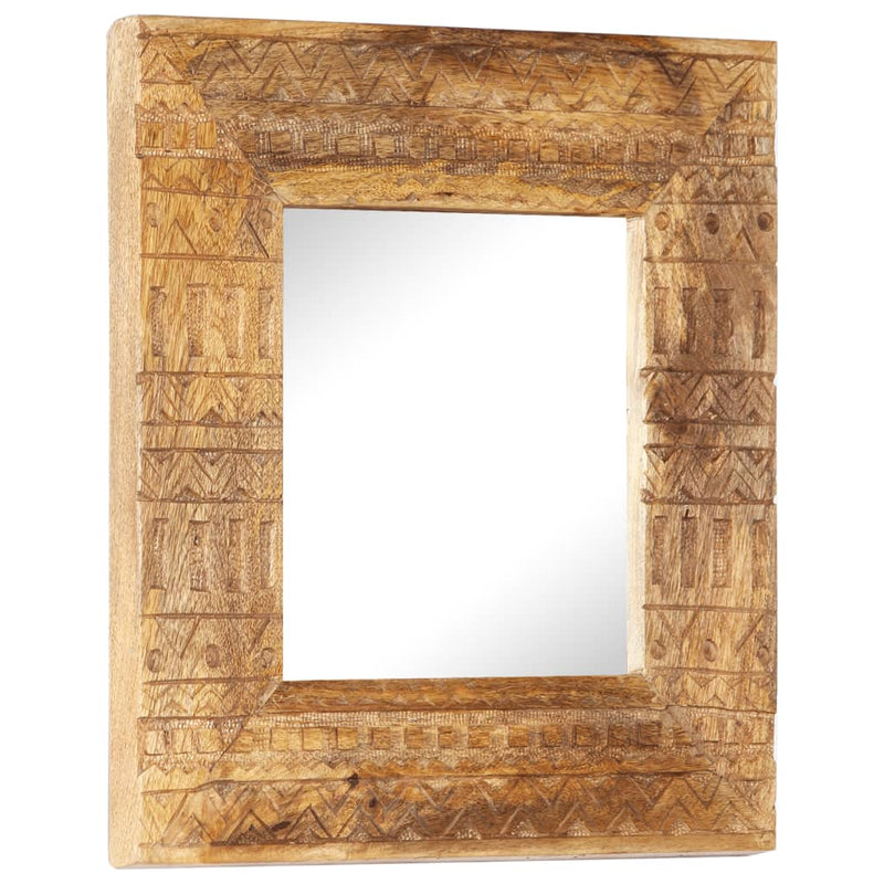 Load image into Gallery viewer, Vidaxl spiegel handgesneden 50x50x2,5 cm massief mangohout