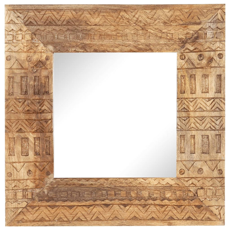 Load image into Gallery viewer, Vidaxl spiegel handgesneden 50x50x2,5 cm massief mangohout