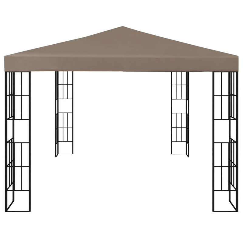 Afbeelding laden in galerijviewer, Vidaxl prieel 4x3 m taupe