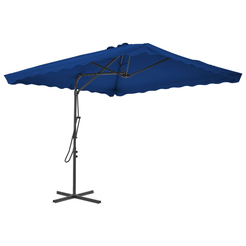 Load image into Gallery viewer, Vidaxl parasol met stalen paal 250x250x230 cm blauw