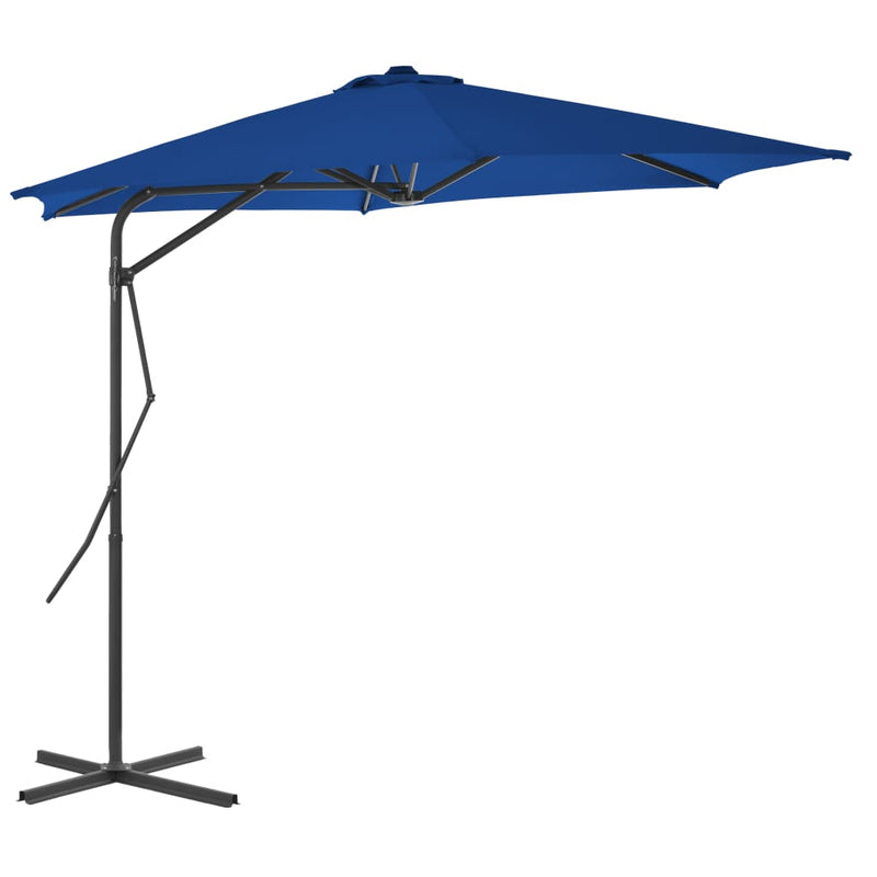 Load image into Gallery viewer, Vidaxl parasol met stalen paal 300x230 cm blauw