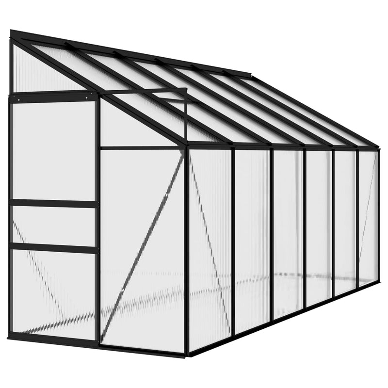 Load image into Gallery viewer, VidaXL Broeikas 7,44 m³ aluminium antracietkleurig
