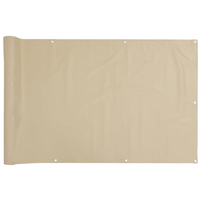Load image into Gallery viewer, Vidaxl balkonscherm 90x500 cm oxford stof beige