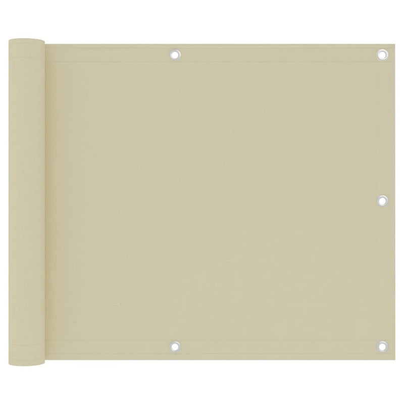 Load image into Gallery viewer, Vidaxl balkonscherm 75x500 cm oxford stof crème