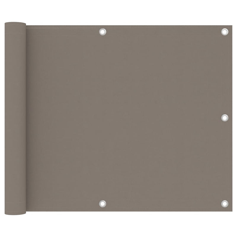 Load image into Gallery viewer, Vidaxl balkonscherm 75x500 cm oxford stof taupe