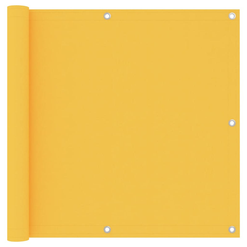 Load image into Gallery viewer, Vidaxl balkonscherm 90x500 cm oxford stof geel