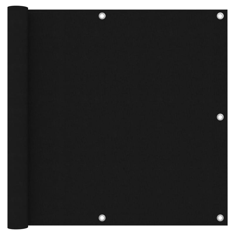 Load image into Gallery viewer, Vidaxl balkonscherm 90x400 cm oxford stof zwart