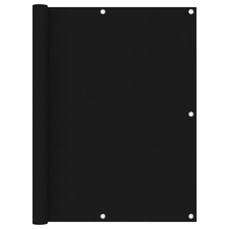 Load image into Gallery viewer, Vidaxl balkonscherm 120x600 cm oxford stof zwart