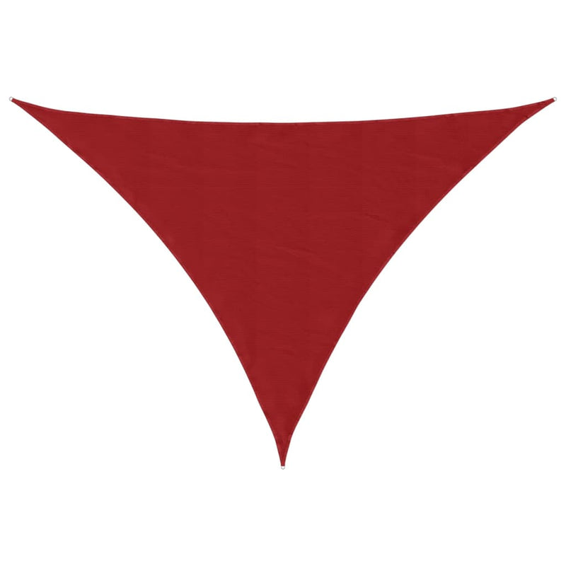 Afbeelding laden in galerijviewer, Vidaxl zonnescherm driehoekig 5x5x6 m oxford stof rood