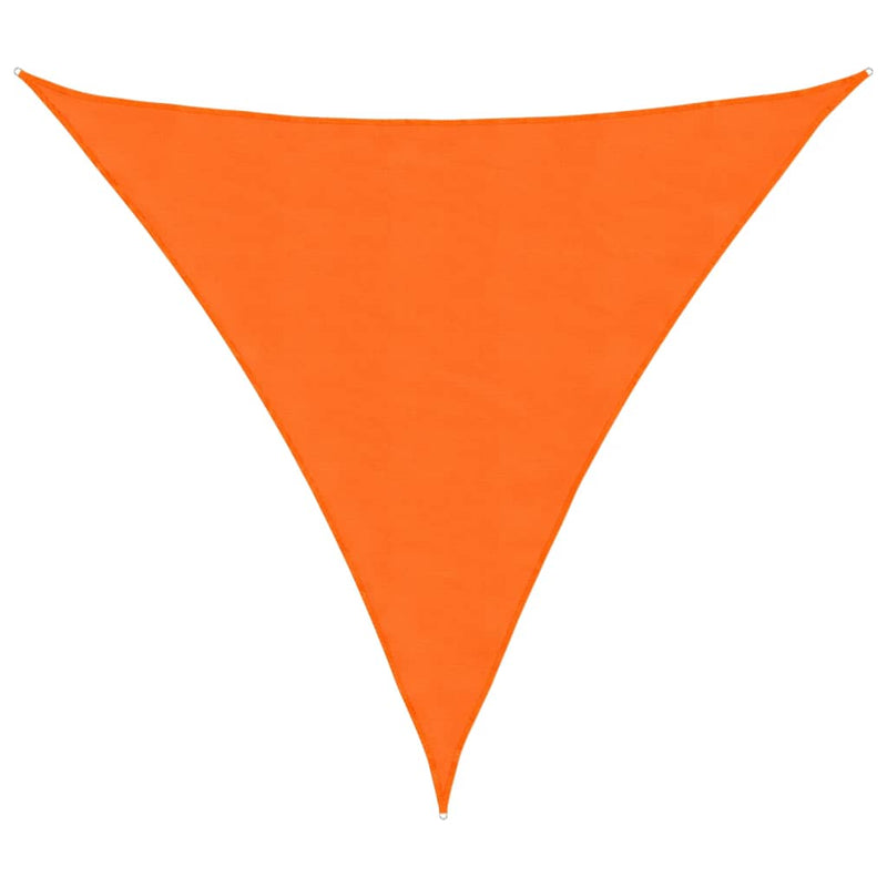 Afbeelding laden in galerijviewer, Vidaxl zonnescherm driehoekig 4,5x4,5x4,5 m oxford stof oranje