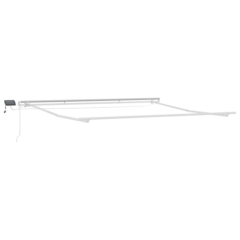 Afbeelding laden in galerijviewer, Vidaxl zijde frame met led-striplichten wit 400 × 350 cm aluminium