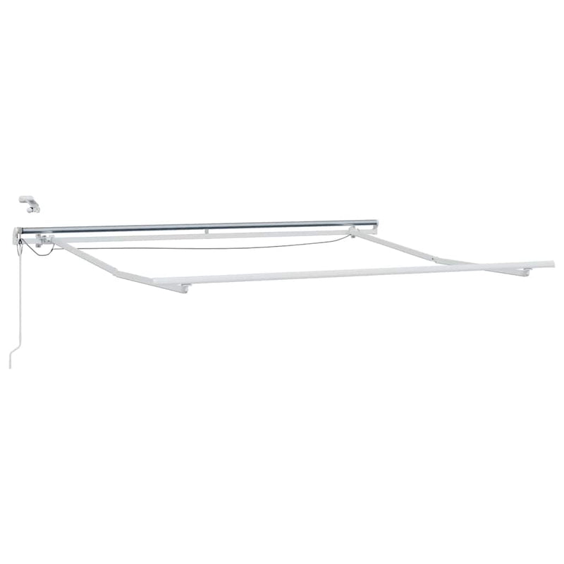 Afbeelding laden in galerijviewer, Vidaxl zijde frame met led-striplichten wit 350 x 250 cm aluminium