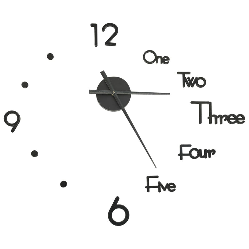 Load image into Gallery viewer, Vidaxl 3d-wandklok modern xxl 100 cm zwart