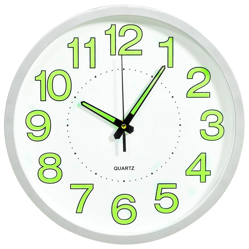 Load image into Gallery viewer, Vidaxl wandklok lichtgevend 30 cm wit